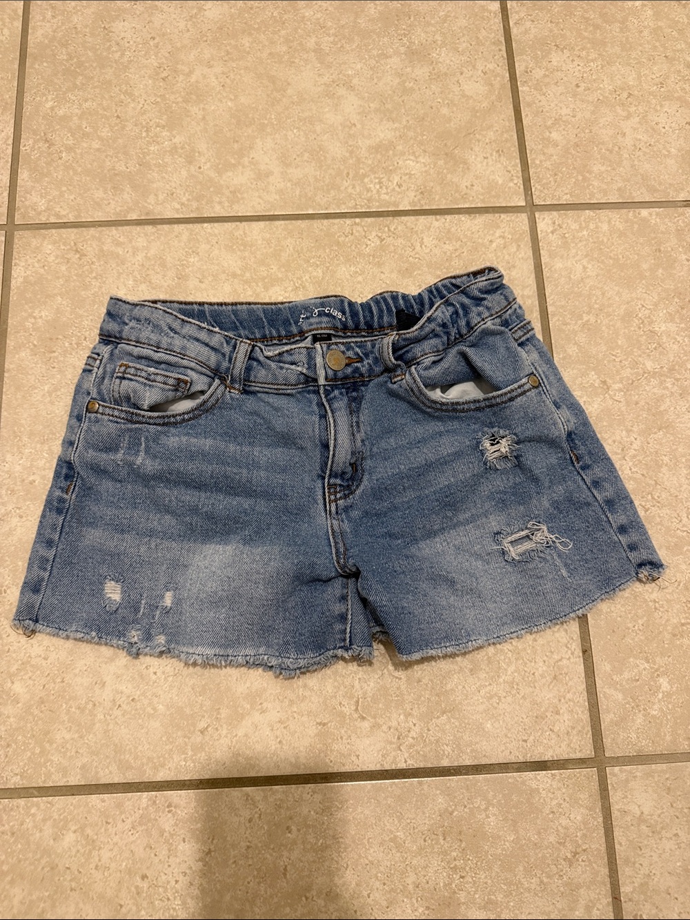 Target Light Blue Distressed Denim Shorts
